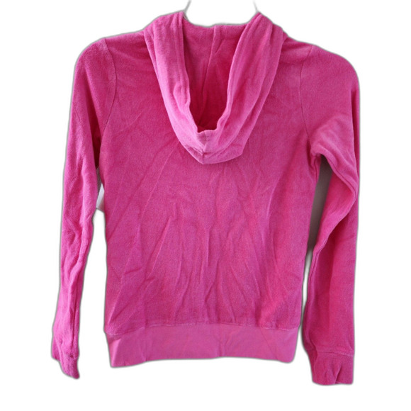 Juicy Couture Pink Girls Size 12 Terry Hoodie NWT - Picture 2 of 6